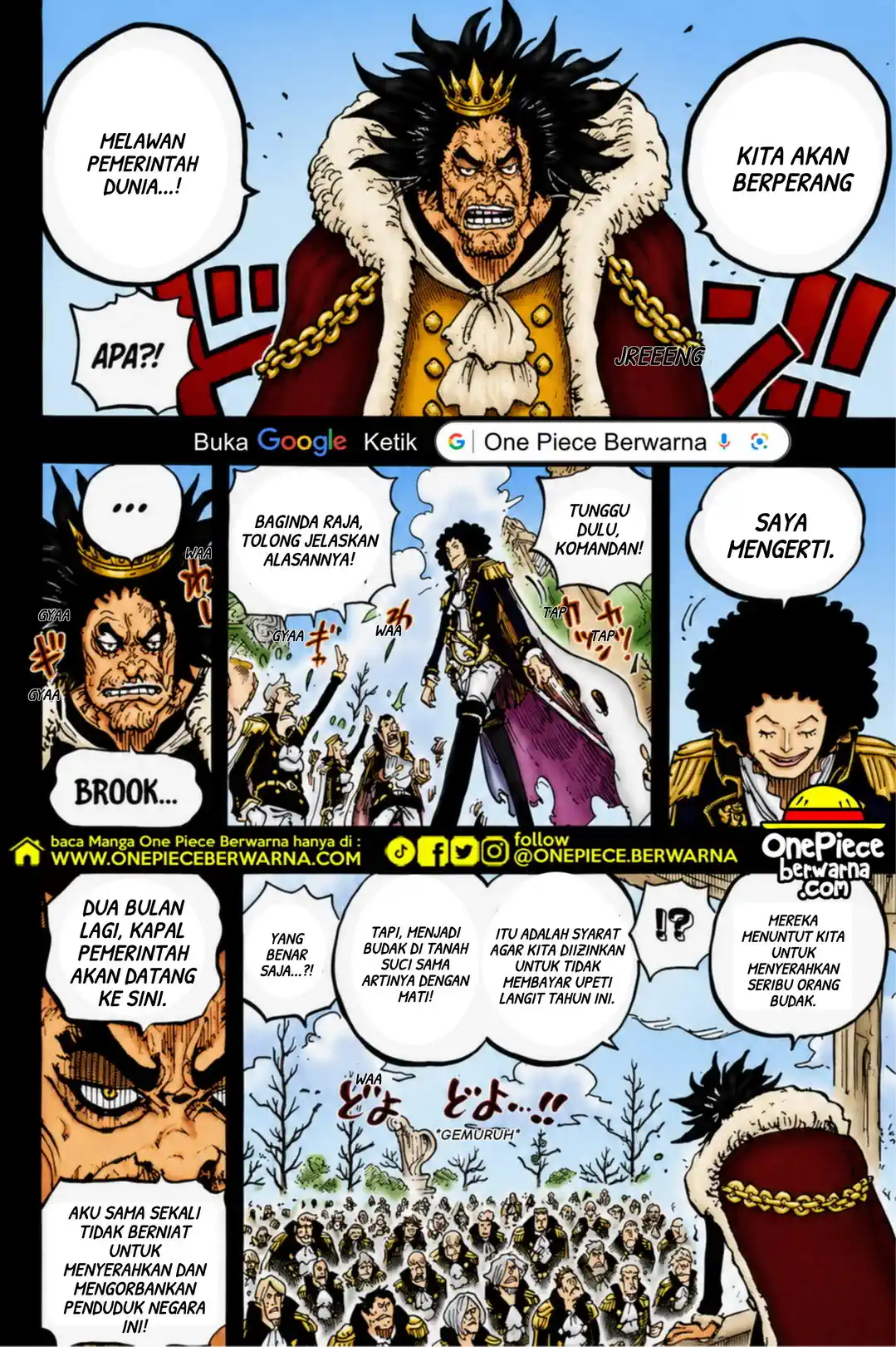 One Piece berwarna 1185 1186 1187 bahasa indonesia